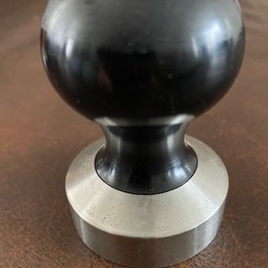 Reg Barber Espresso Tamper Short Ball Black